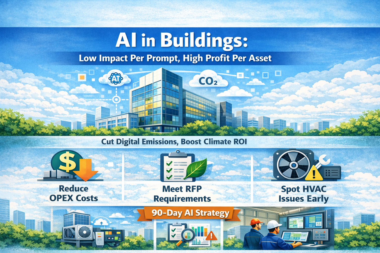 AI in Buildings: Low impact per prompt, high profit per asset